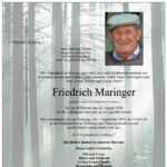 Begraebnis Friedrich Maringer