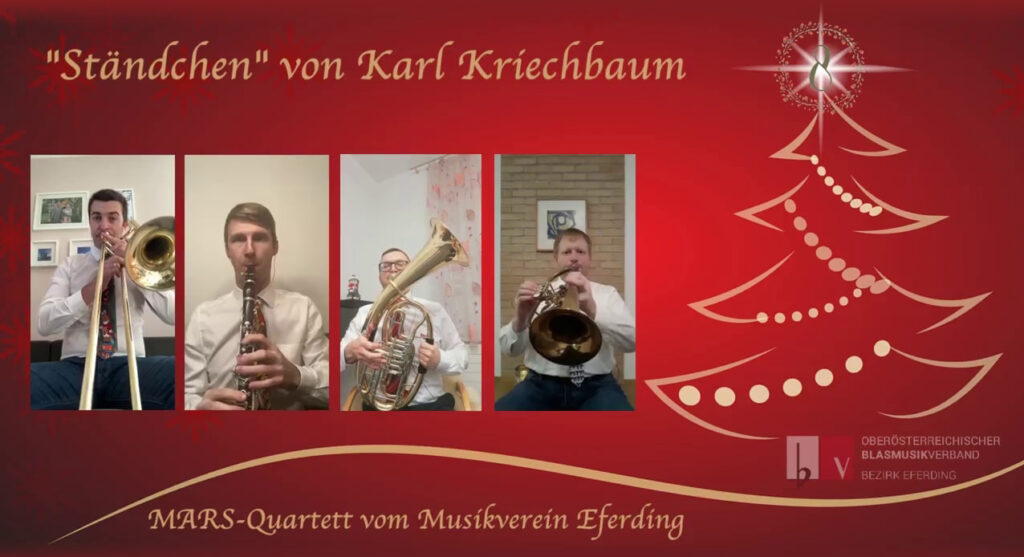 #playathome Adventkalender - Ständchen von Karl Kriechbaum - MARS-Quartett