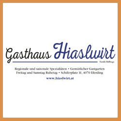 Sponsor - Rahmen - Blech - Gasthaus Hiaslwirt
